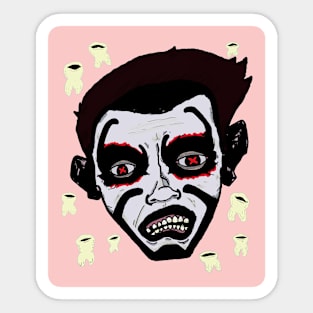 Wrestling Dracula Sticker